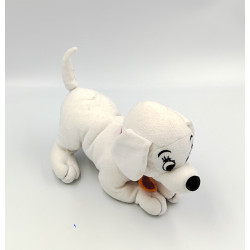 Doudou peluche chien dalmatien collier rose DISNEY