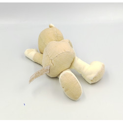 Petit Doudou ours beige blanc TIAMO COLLECTION