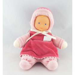 Doudou Poupée lutin rose cassis avec grelot Corolle