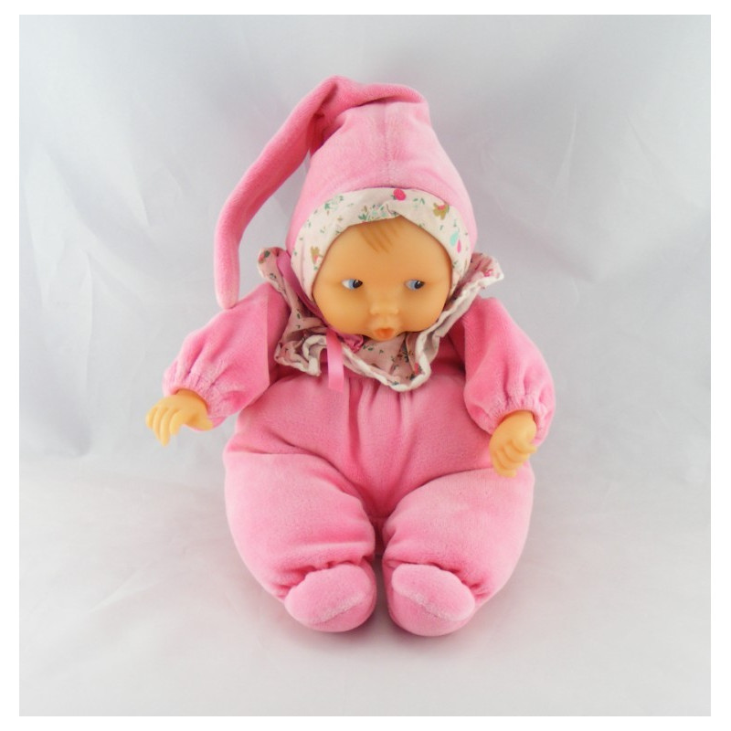 Doudou bébé poupée Baby Pouce rose COROLLE 2000