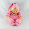 Doudou bébé poupée Baby Pouce rose COROLLE 2000
