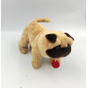 Doudou peluche chien beige marron Bulldog TRUDI