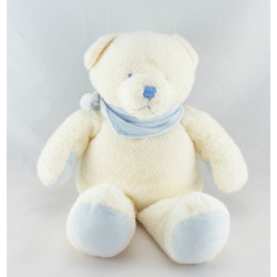 Doudou ours blanc bleu NICOTOY