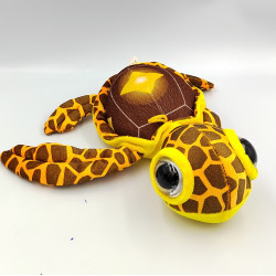 Doudou peluche tortue jaune orange marron TOYS COMPANY