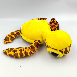 Doudou peluche tortue jaune orange marron TOYS COMPANY
