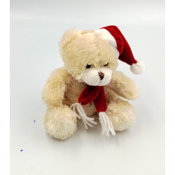 Doudou ours blanc Noël L.DAKE
