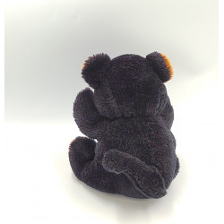 Peluche chat panthère noir marron