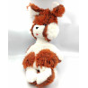 ANCIENNE PELUCHE LAPIN MARRON BLANC NOUNOURS