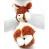 ANCIENNE PELUCHE LAPIN MARRON BLANC NOUNOURS