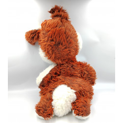 ANCIENNE PELUCHE LAPIN MARRON BLANC NOUNOURS