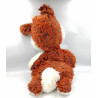 ANCIENNE PELUCHE LAPIN MARRON BLANC NOUNOURS