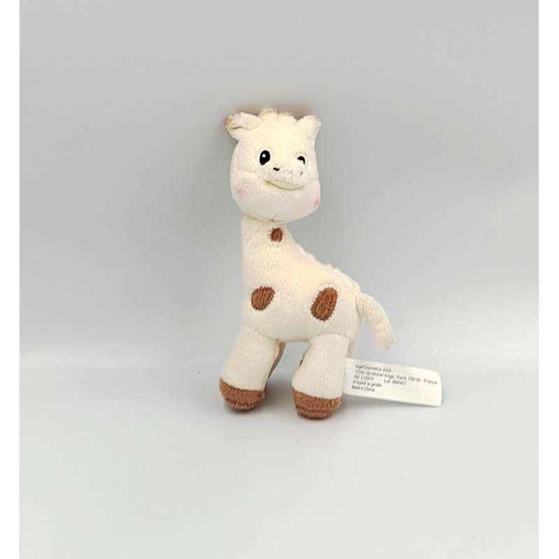 Petit doudou sophie la girafe beige marron VULLI