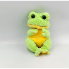 Doudou peluche grenouille verte jaune Snapper TY