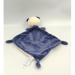 Doudou plat panda bleu blanc feuilles SIMBA TOYS