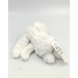 Petit doudou lapin blanc nez rose B&M