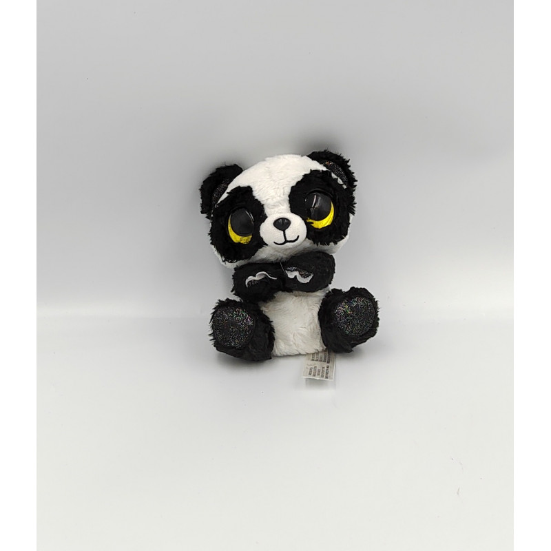Doudou peluche panda gros yeux brillants PABLO