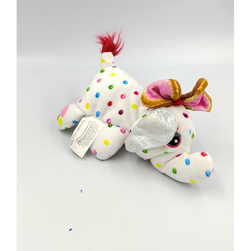 Doudou éléphant blanc pois CUTETITOS BASIC FUN