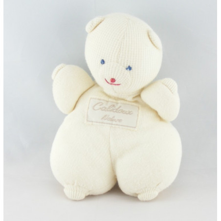 Doudou et compagnie marionnette lapin blanc Calidoux Nature 