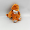 Doudou renard orange blanc bleu William et Henry NOUKIE'S