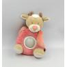 Doudou veilleuse vache beige rose les Zamis NATTOU