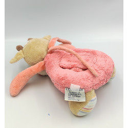 Doudou veilleuse vache beige rose les Zamis NATTOU