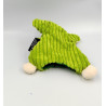 Doudou plat marionnette Aligatos crocodile vert LES DEGLINGOS