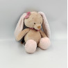 Doudou musical lapin beige rose Sacha et Pauline NATTOU