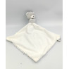 Doudou ours gris blanc bleu étoiles mouchoir MATHILDE M