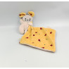 Doudou souris beige orange pommes mouchoir KALOO