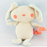 Doudou lapin rouge bleu carotte DPAM