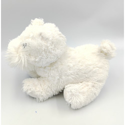 Doudou peluche chien blanc GIPSY