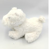 Doudou peluche chien blanc GIPSY