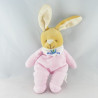 Doudou lapin bleu écharpe Bengy