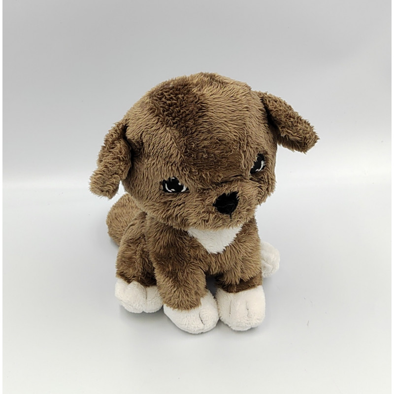 Doudou chien marron blanc H&M