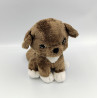 Doudou chien marron blanc H&M
