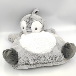 Doudou range pyjama pingouin gris blanc TEX BABY