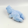 Doudou poupée poupon bébé bleu blanc fleurs COROLLE 1997