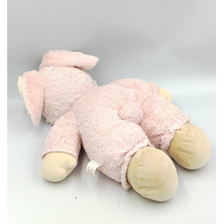 Doudou poupée lutin garçon déguisé en lapin rose NICOTOY