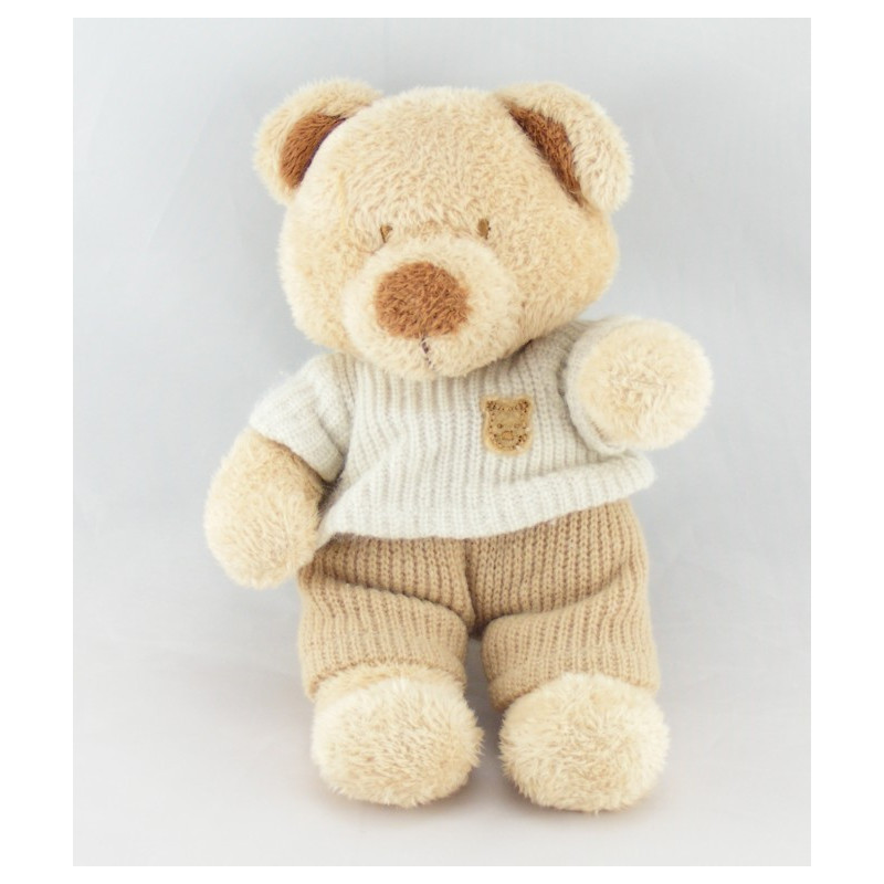 Doudou petit ours écru NICOTOY