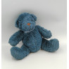 Doudou peluche ours bleu BLANCHE PORTE