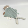Doudou plat hippopotame gris bleu crocodile NATTOU