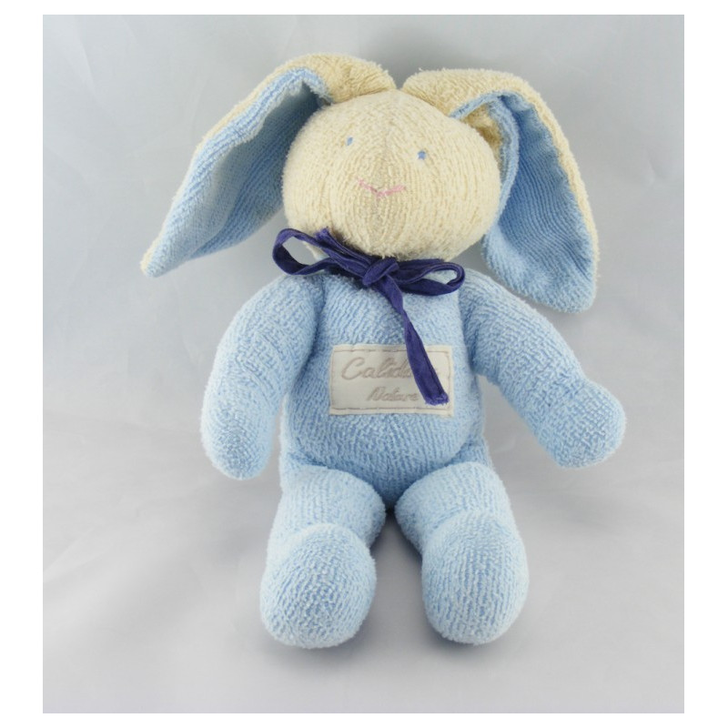 Doudou lapin bleu Calidoux Nature HISTOIRE D'OURS