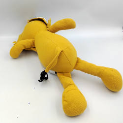 Doudou peluche lion jaune blanc ATMOSPHERA