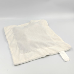 Doudou plat mouton blanc gris Oscar J-LINE