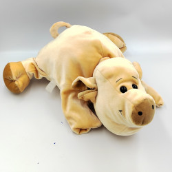 Doudou peluche cochon beige SUPER TOYS