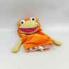 Doudou marionnette singe orange jaune IKEA