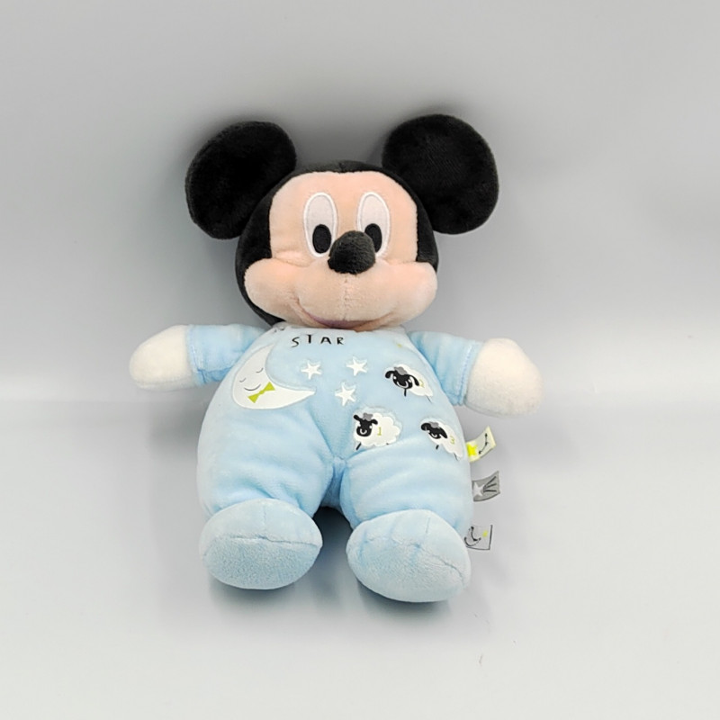 Doudou Mickey bleu étoiles Hello Star DISNEY BABY