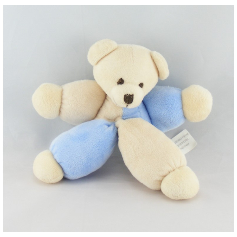 Doudou ours bleu bonnet CMP