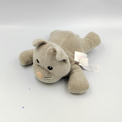 Doudou chat gris couché MELISSA & DOUG