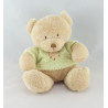 Doudou ours beige pull orange NICOTOY